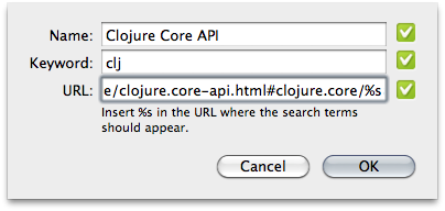 Adding a Clojure API Search Engine
